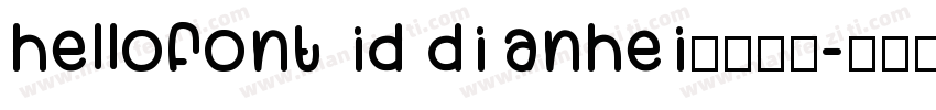 hellofont id dianhei字体下载字体转换